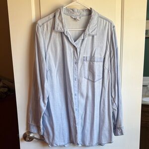 Old Navy Light Blue Women's Button Down Shirt